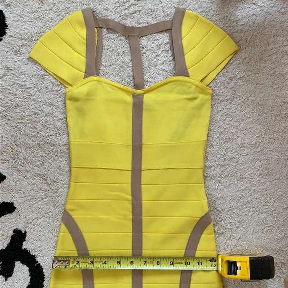Bebe Yellow Body Con Dress - Picture 7 of 7